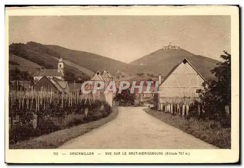 orschwiller Cartes postales Vue sur le Haut Koenigsbourg