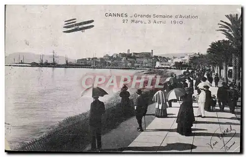 Cannes Cartes postales Grande semaine d&#39aviation (27 mars 3 avril 1910)