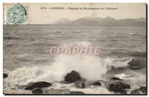 Cannes Cartes postales Vagues et Montagnes de l&#39Esterel