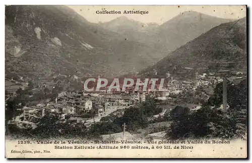 Ansichtskarte AK Vallee de la Vesubie Saint Martin Vesubie Vue generale et vallee du Boreon