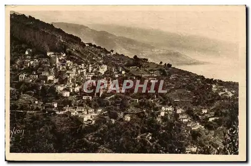 Roquebrune Ansichtskarte AK Le village vu de la grande corniche