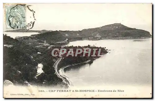 Environs de Nice - Cap Ferrat et St Hospice - Ansichtskarte AK