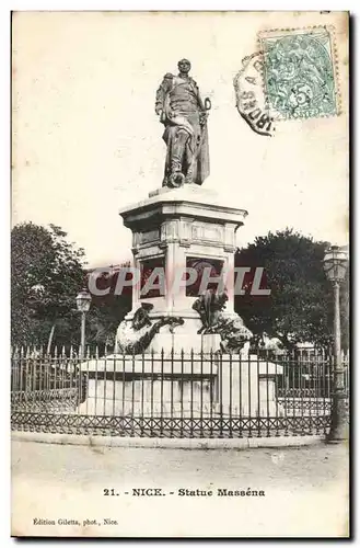 Nice - Statue Massena - Cartes postales