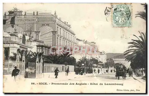 Nice - Promenade des Anglais - Hotel du Luxembourg - Ansichtskarte AK