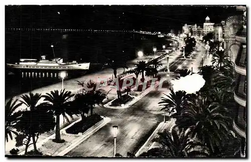 Nice - La Nuit - Promenade en Mer - Ansichtskarte AK