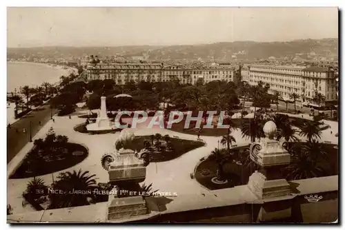 Nice Cartes postales Jardin Albert 1er et les hotels