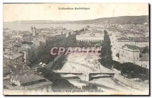 Nice Cartes postales Vue generale les quais