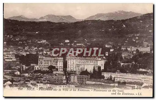 Nice Ansichtskarte AK Panorama sur la ville et les environs