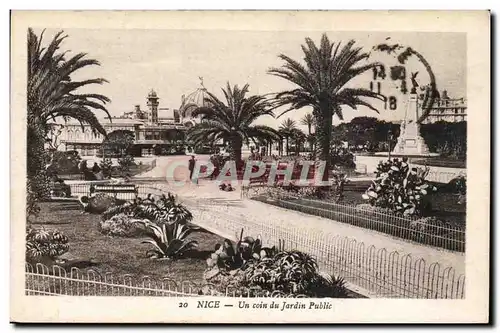 Nice Cartes postales Un coin du jardin public