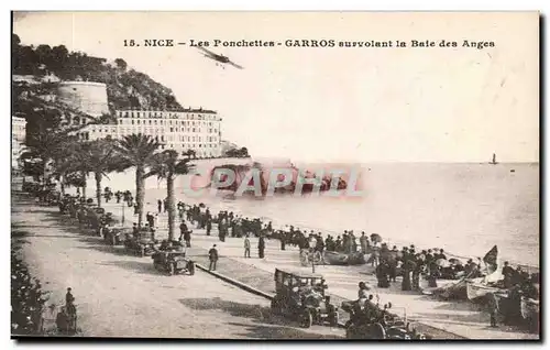 Nice Cartes postales Les Ponchettes Garris survolant la baie des Anges