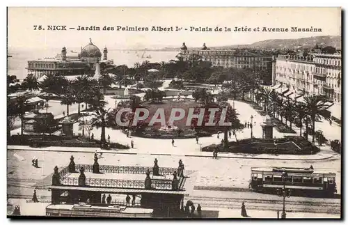 Nice Cartes postales Jardin des palmiers Albert 1er palais de la jetee et avenue Massena