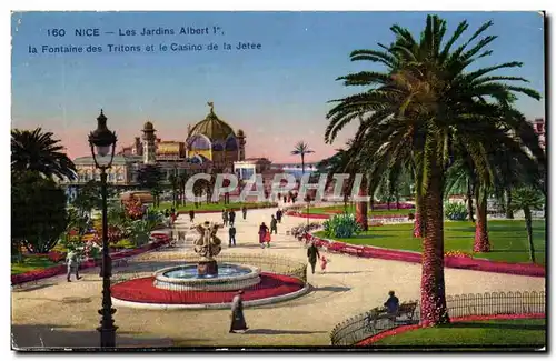 Nice Ansichtskarte AK La fontaine des Tritons et le casino de la jetee