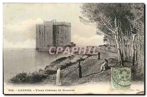 Cannes Cartes postales Le vieux chateau St Honorat