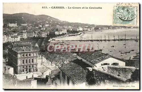 Cannes Cartes postales Le Cours et la CRoisette