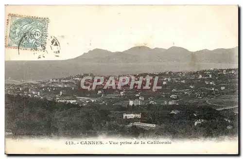 Cannes Cartes postales Vue prise de la Californie