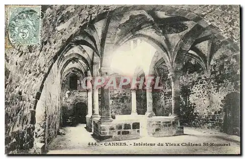 Cannes Cartes postales Interieur du vieux chateau St Honorat