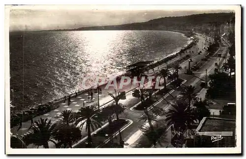 Nice Ansichtskarte AK Coucher de soleil sur la promenade des anglais