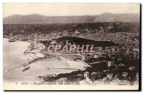 Nice Cartes postales Vue generale du Mont Boron