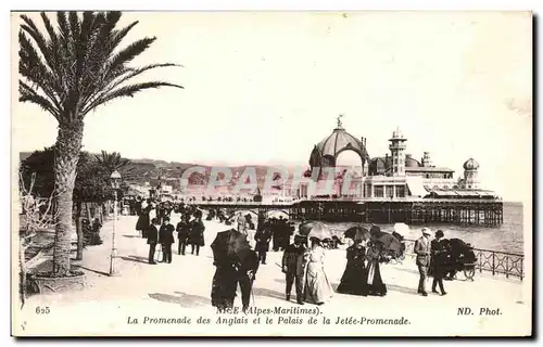 Nice Cartes postales La promenade des anglais et le palais de la jetee promenade