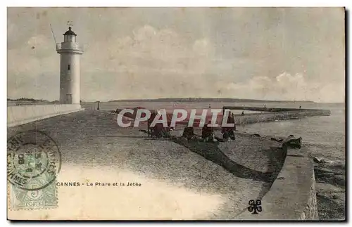 Cannes Cartes postales Le phare et la jetee (lighthouse)