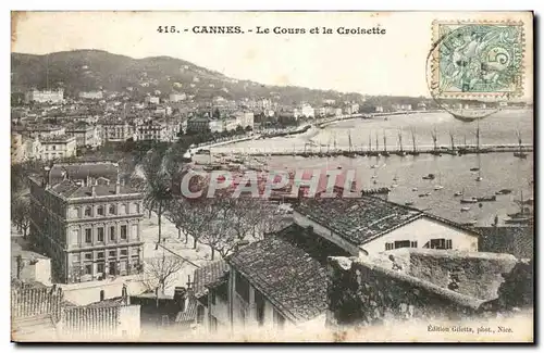 Cannes Cartes postales Le cours et la croisette