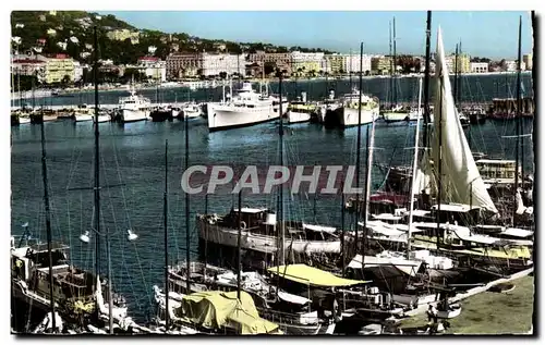 Cannes Ansichtskarte AK Un coin d port Les yachts