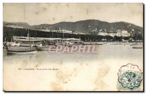 Cannes Cartes postales Vue prise des quais