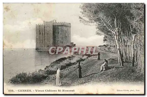 Cannes Cartes postales Vieux chateau St Honorat