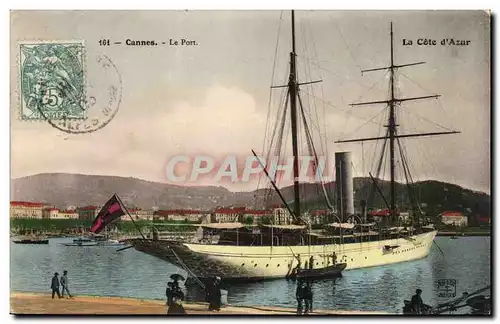 Cannes Cartes postales Le port (bateau)