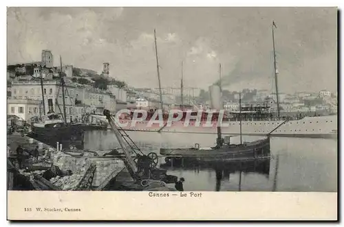 Cannes Cartes postales Le port (bateau)