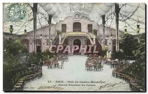 Nice - Hall du Casino Municipal - Grand Escalier du Cercle - Ansichtskarte AK