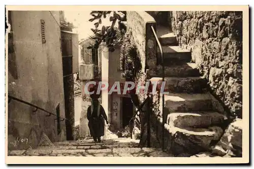 Eze - Une Vieille Rue du Village - Ansichtskarte AK