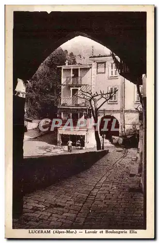 Luceram - Lavoir et Boulangerie Elia Cartes postales