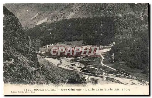 Isola Cartes postales Vue generale Vallee de la Tinee