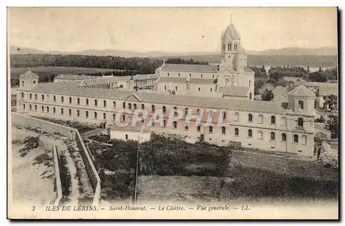 Iles de lerins Ansichtskarte AK Saint Honorat Le cloitre Vue generale