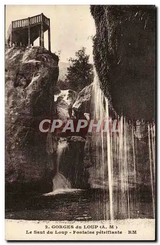 Gorges du loup Ansichtskarte AK Le saut du loup Fontaine petrifiante