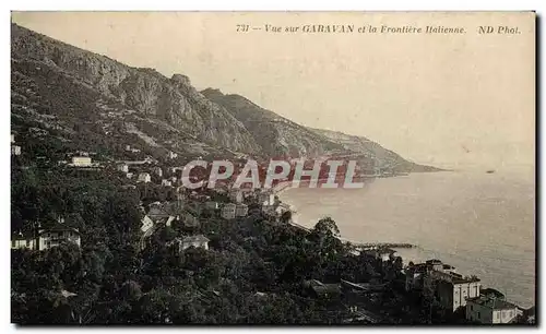 Ansichtskarte AK Vue sur le Garavan et la frontiere italienne