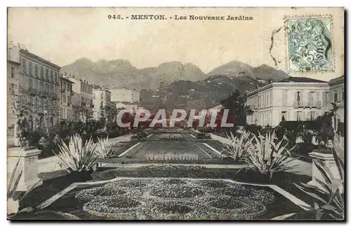 Menton - Les Nouveaux Jardins - Ansichtskarte AK