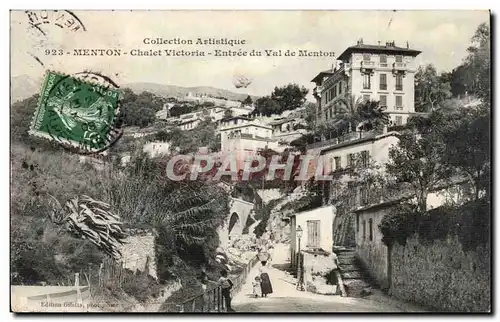 Menton - Chalet Victoria - Entree du Val de Menton - Cartes postales