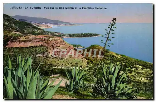 La Turbie - Vue sur le Cap Martin - et la Frontiere Italienne - Cartes postales