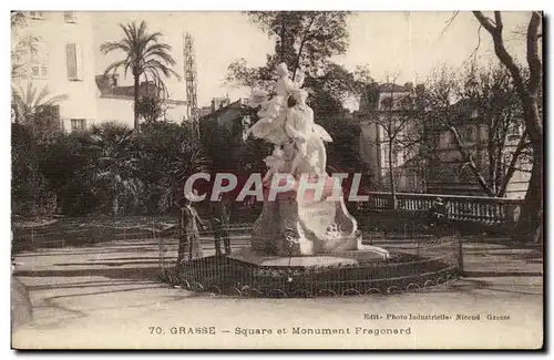 Grasse Ansichtskarte AK Square et monument fragonard