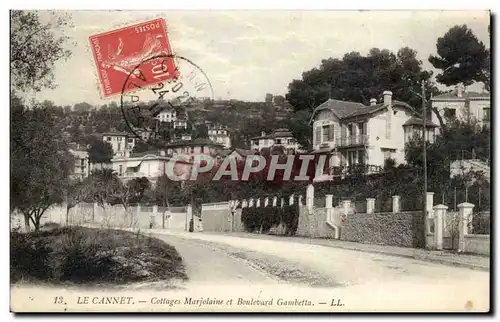 Le Cannet Cartes postales Collages Marjolaine et boulevard Gambetta