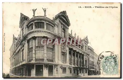 Nice Cartes postales Theatre de l&#39Opera