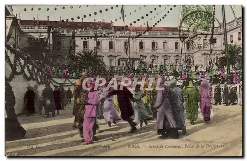 Nice - Scene de Carnaval - Place de la Prefecture - danse Carnival - Cartes postales