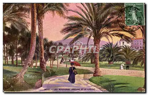 Nice - Les Nouveaux Jardins et le Casino - Cartes postales