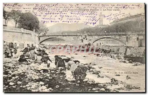 Nice Cartes postales Les blanchisseuses du Paillon et le pont vieux TOP