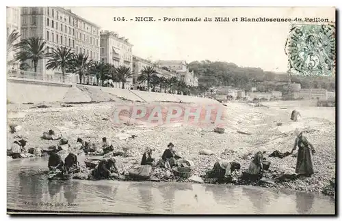 Nice Cartes postales Promenade du Midi et blanchisseuses du Paillon TOP