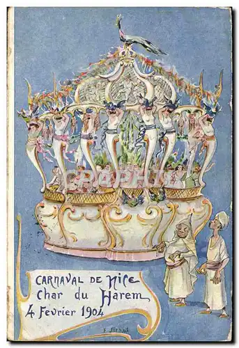 Nice Cartes postales CArnaval de Nice 4 fevrier 1904