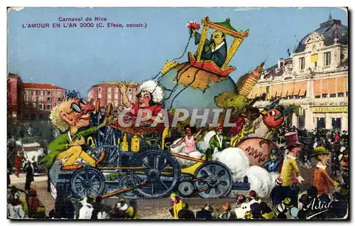 Nice Cartes postales CArnaval L'amour en l'an 2000