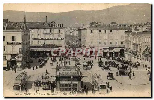 Nice Cartes postales La place Massena